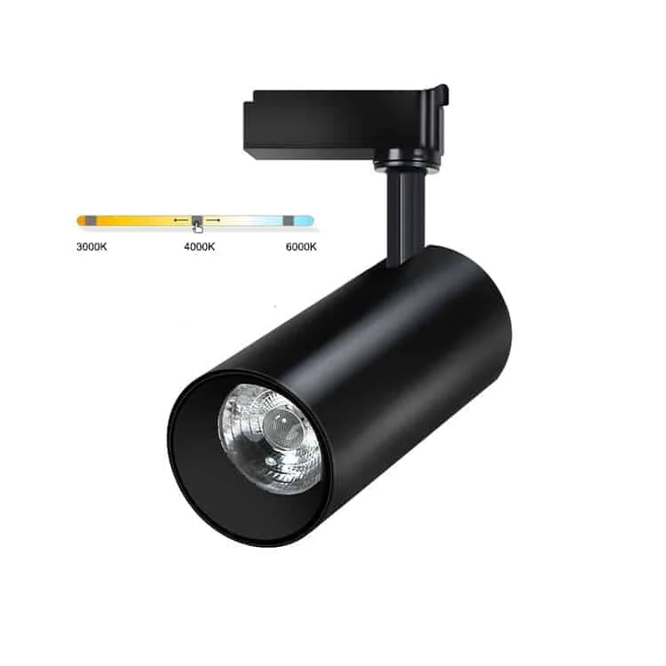 Renk sıcaklığı seçilebilir LED ray spotlar