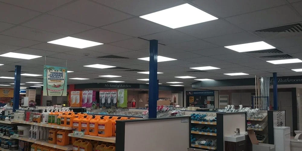 Süpermarket için düz LED panel