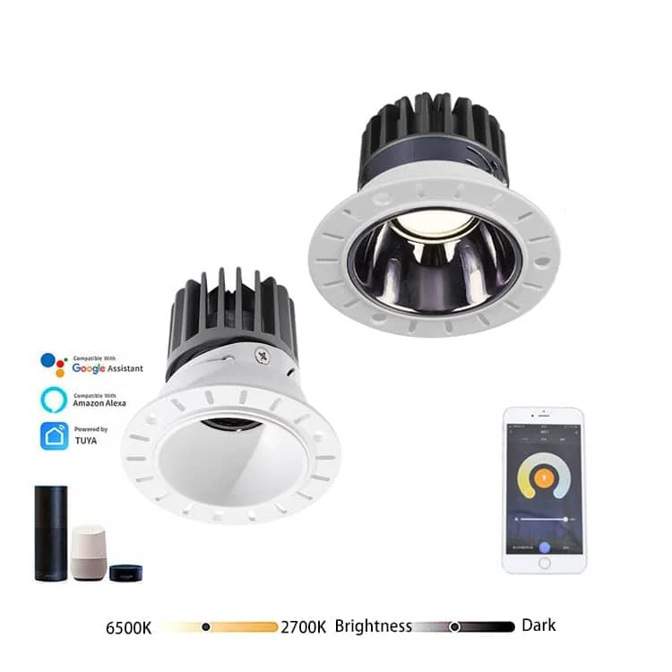 Çerçevesiz akıllı downlight armatürler