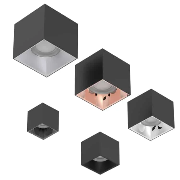IP65 korumalı kare sıva üstü downlight armatürler