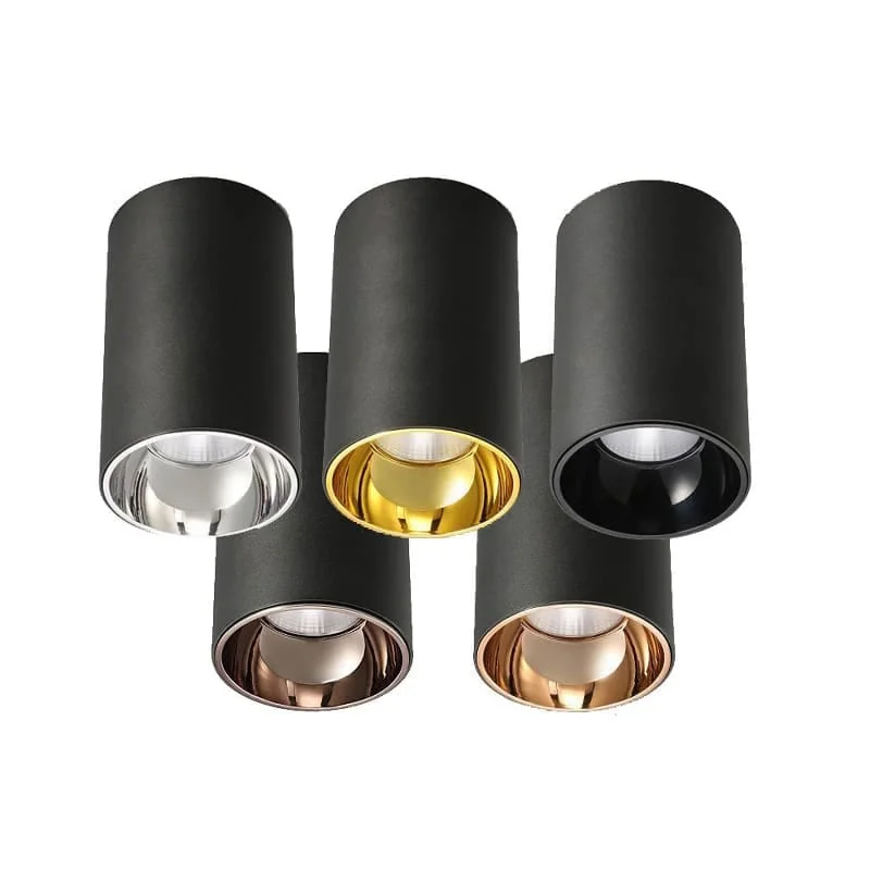 Gövde ve reflektör seçenekli sıva üstü downlight