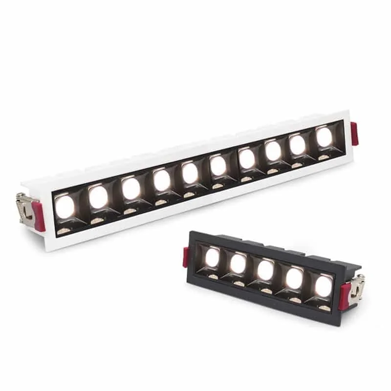 Sabit veya yönlendirilebilir alüminyum lineer downlight