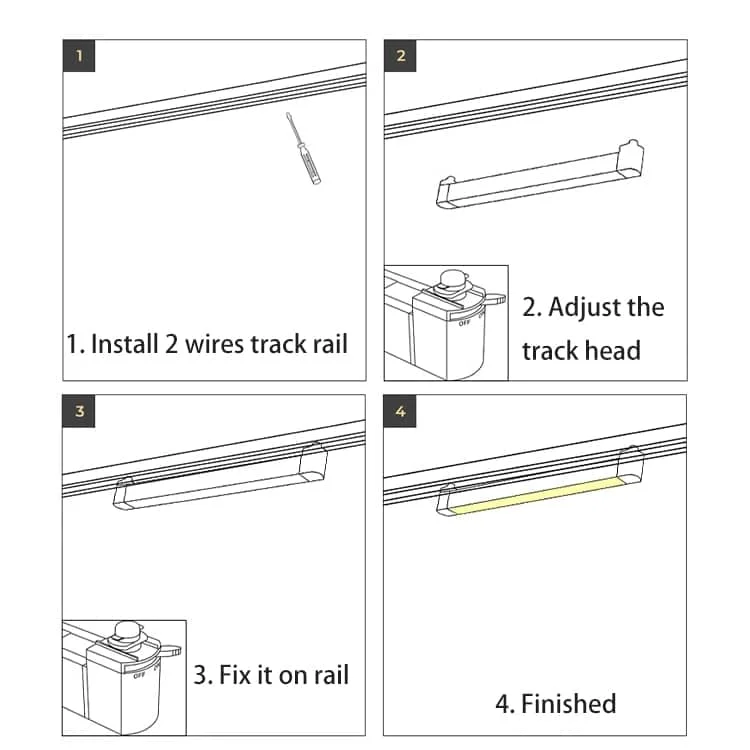 Lineer LED ray armatürü montaj kılavuzu
