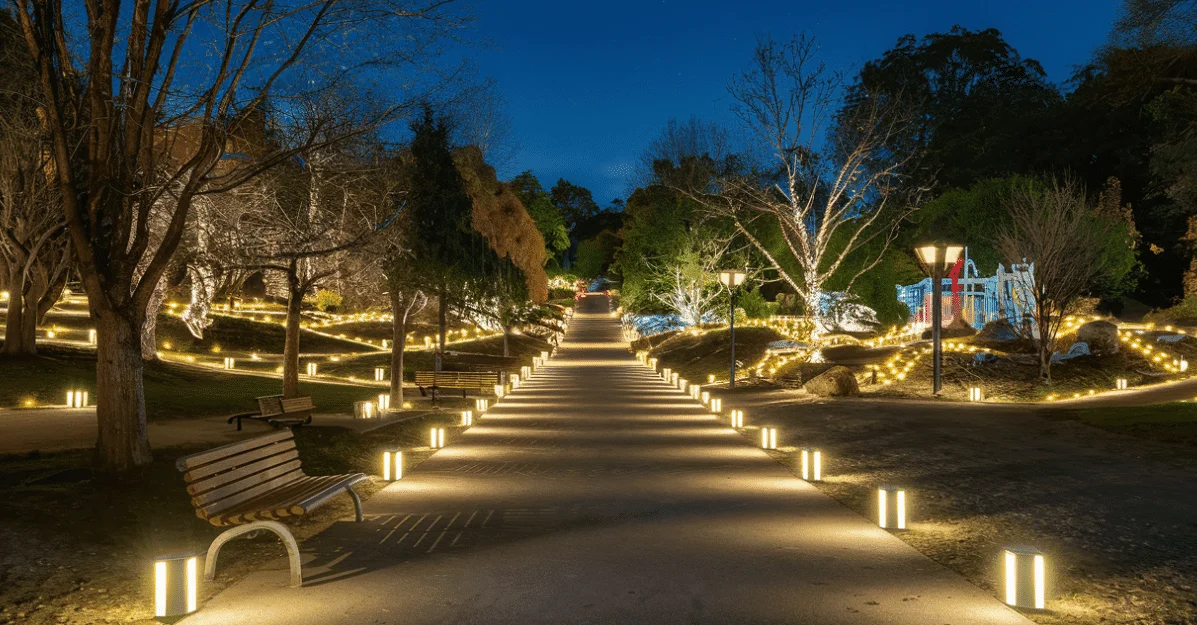 Açık park aydınlatması
