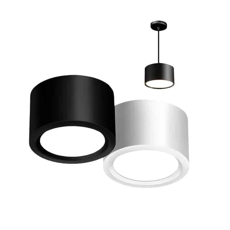 Acil durum seçeneğine sahip sıva üstü downlight