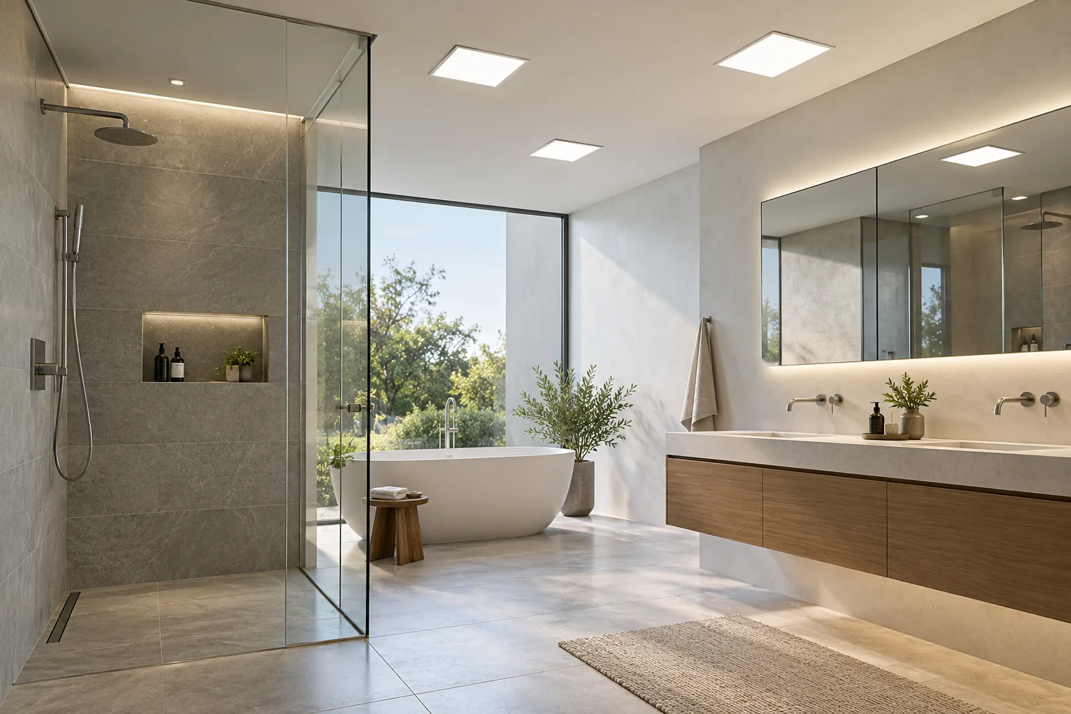 bathroom flush led panel ceiling lighting