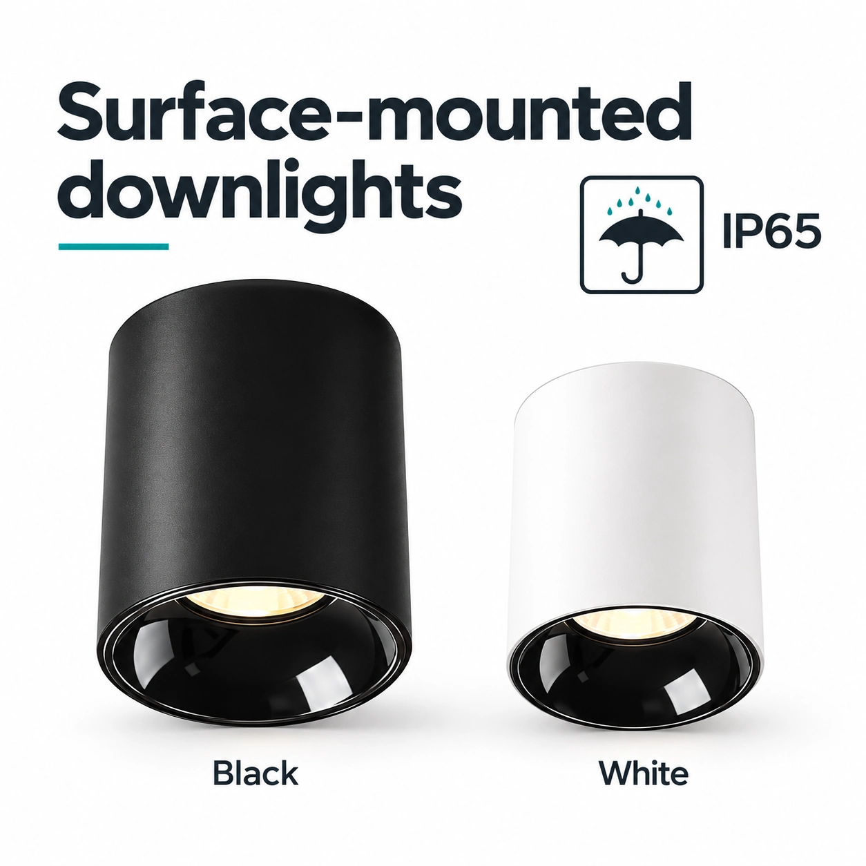 IP65 silindirik sıva üstü downlight