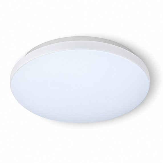 slim round white flush mount light continuous diffuser