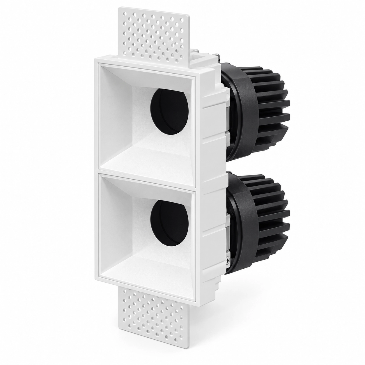 Çerçevesiz çift kare downlight