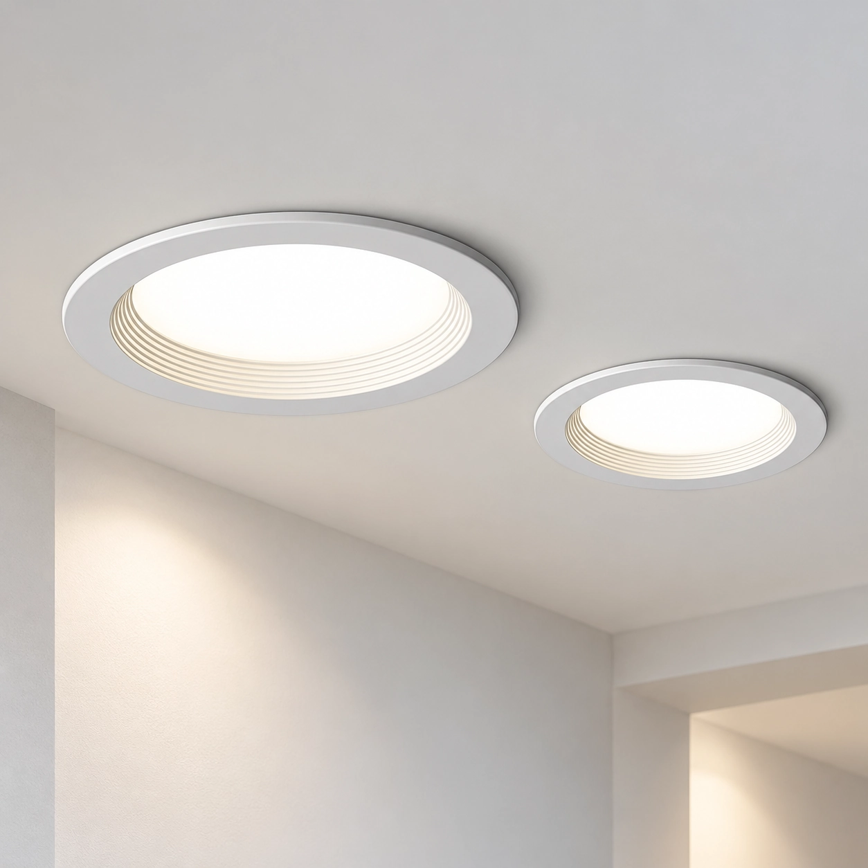 Yaklaşık 50 mm yüksekliğinde ince downlight